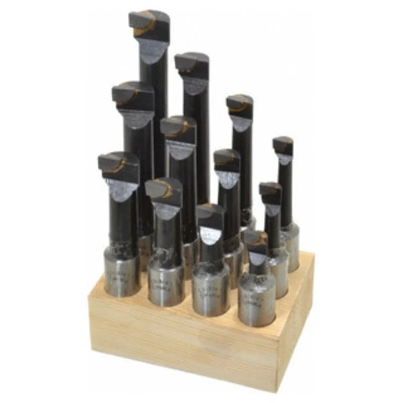 Carbide Tipped Boring Bars 12 Piece Set, Grade C-6, 3/4 Shank - 43-799-6